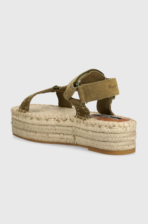 Obuv Semišové sandále Pepe Jeans PLS90660 PLS90660 zelená