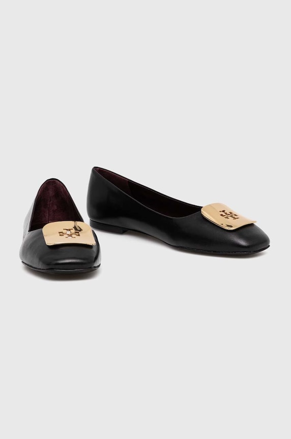 Kožené balerínky Tory Burch Georgia Ballet 154077.006 čierna SS25