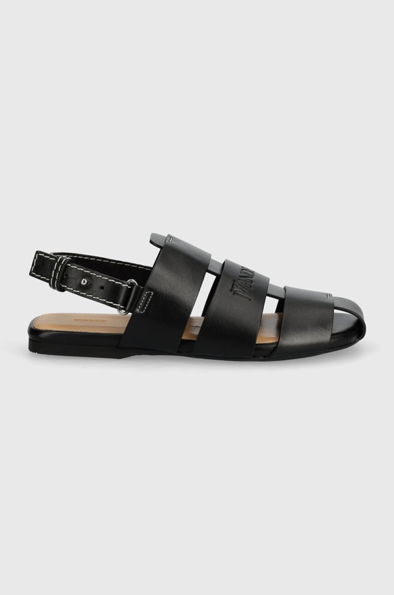 Kožené sandále JW Anderson Fisherman Sandal ANW42215A.999 čierna SS24