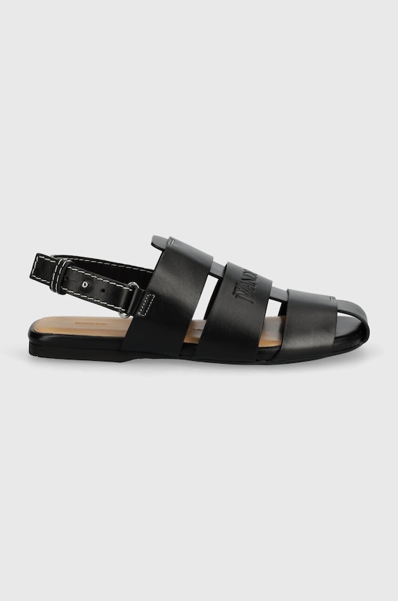 Kožené sandále JW Anderson Fisherman Sandal ANW42215A.999 čierna SS24