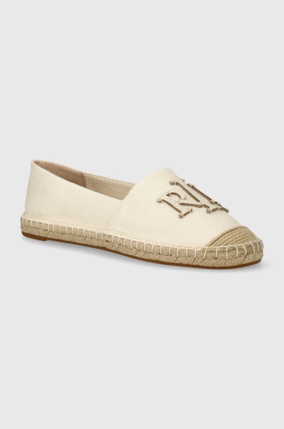 Lauren Ralph Lauren espadrile za žene kožne Cameryn tekstil bež 802920405006.100