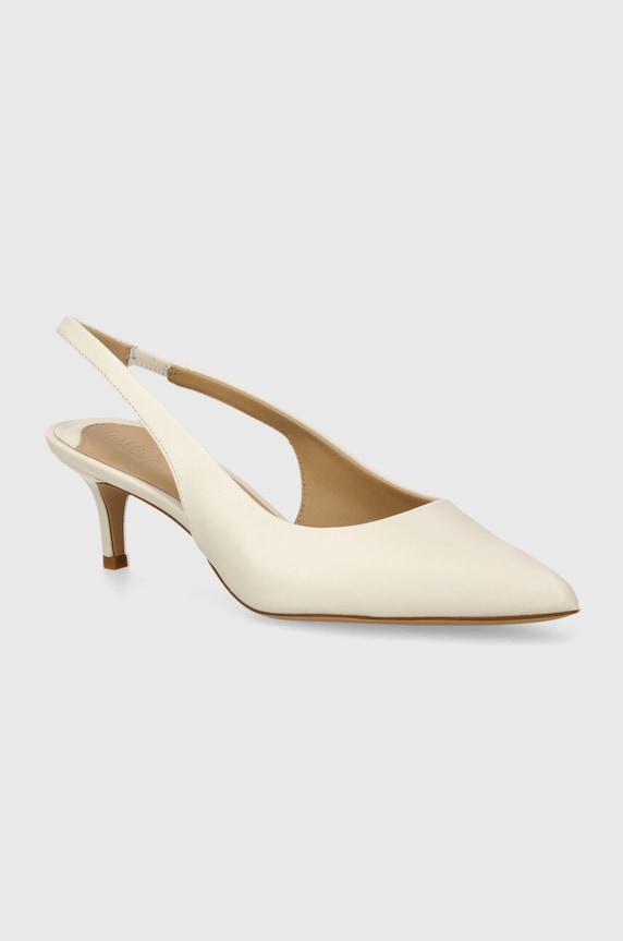 Lauren Ralph Lauren bőr tűsarkú Lolah tűsarok bézs 802945730001.100