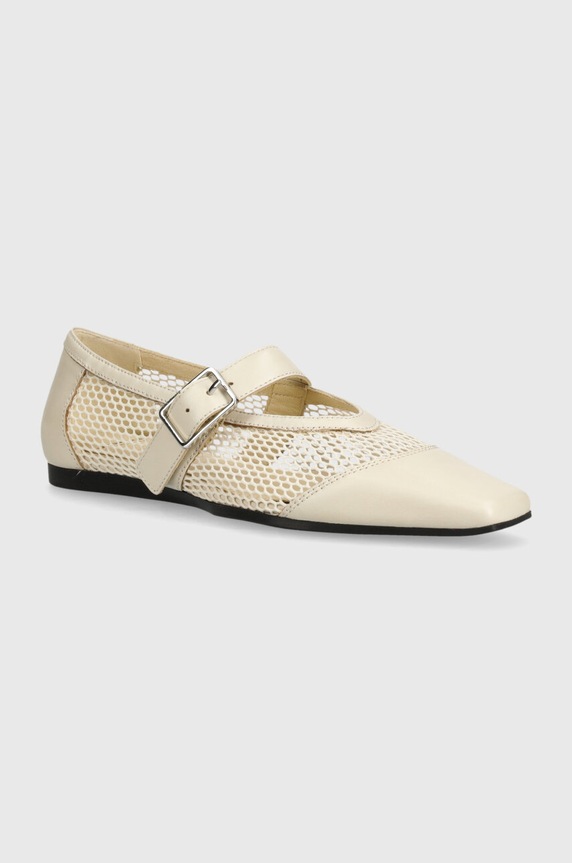 Vagabond Shoemakers ballerine WIOLETTA pelle fiore beige 5701.315.02