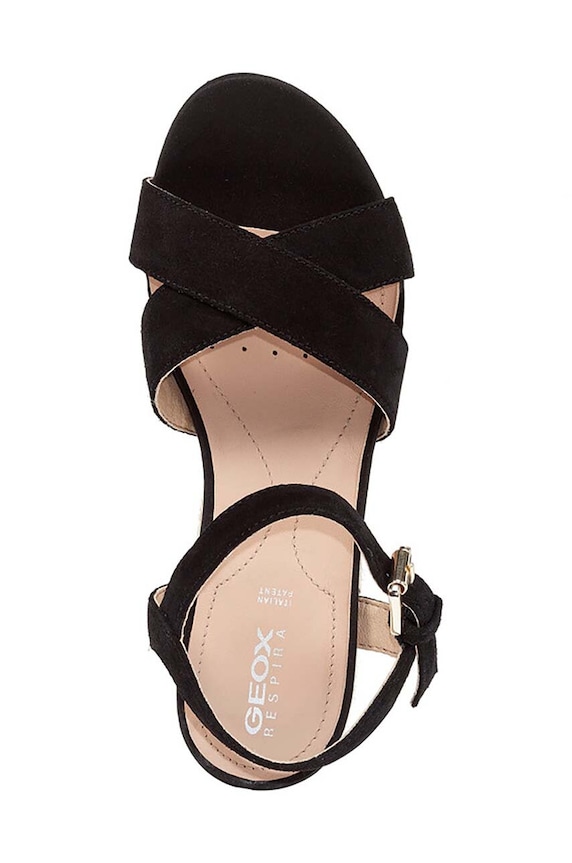 Geox sandały zamszowe D ISCHIA CORDA D02HHC.00022.C9999 czarny
