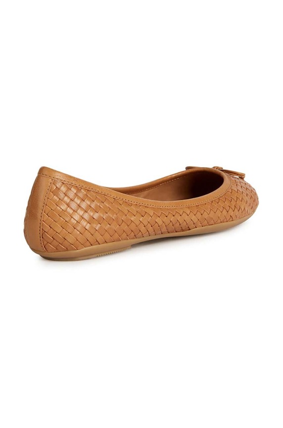 Boty Kožené baleríny Geox D PALMARIA D35MUA.00081.C0013 hnědá