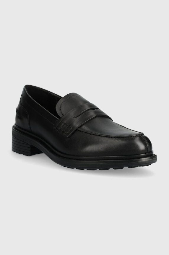 Kožené mokasíny Geox D WALK PLEASURE D36TGF.00043.C9999 černá SS24