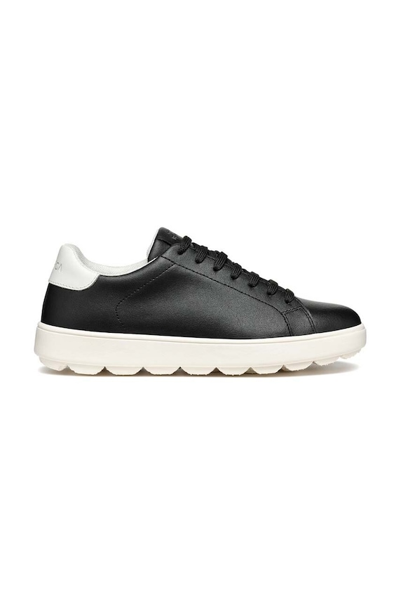 Geox sneakersy skórzane D SPHERICA ECUB-1 płaska czarny D45WEA.0009B.C0127
