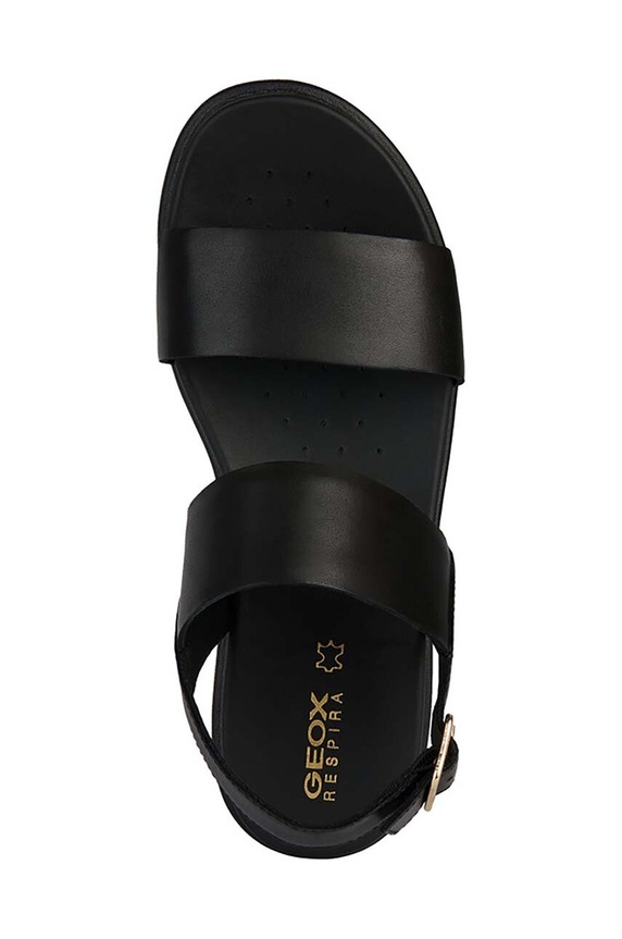 Kožené sandále Geox D XAND 2.2S D45M1A.00043.C9999 čierna