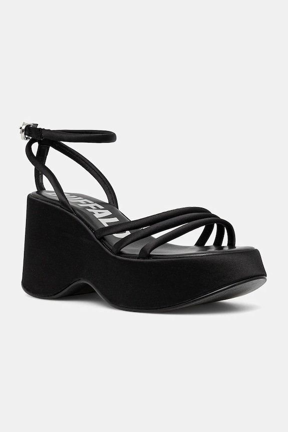 Πέδιλα Buffalo Joy Mss Sandal πλατφόρμα μαύρο 1602205.BLK