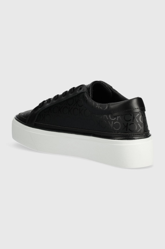 Παπούτσια Sneakers Calvin Klein FLATFORM CUP LACE UP EPI MONO HW0HW01911 μαύρο