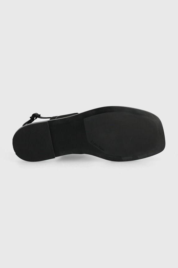 Sandále Calvin Klein FLAT SANDAL HE HW0HW01990 čierna