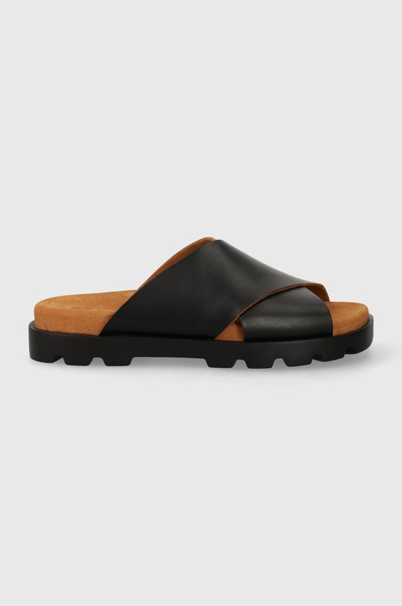 Kožne natikače Camper Brutus Sandal K201321.016 crna SS24