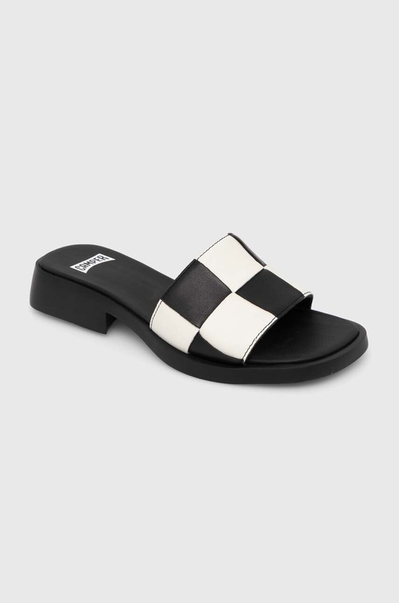 Încălțăminte Camper slapi de piele TWS K201603.003 negru