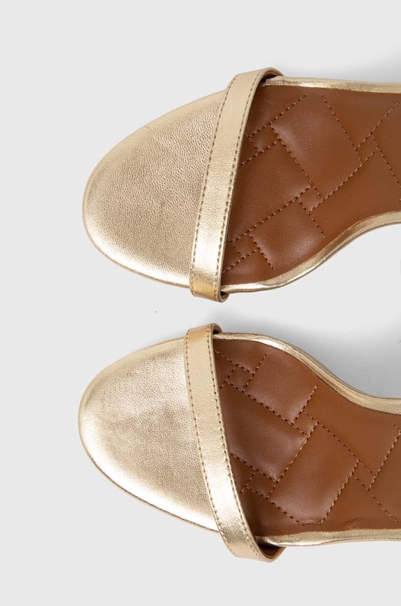 Kurt Geiger London bőr szandál Mayfair Strappy Sandal arany 2040961109.GOLD