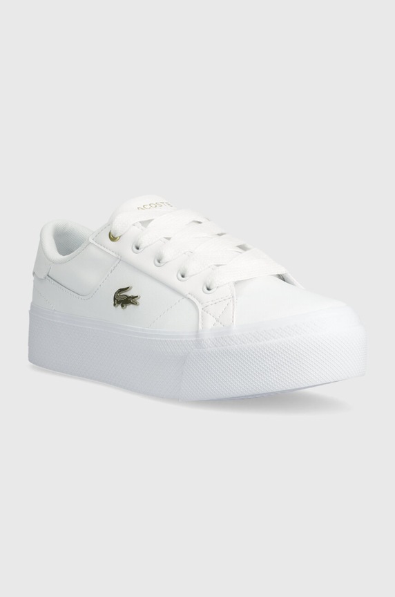 Tenisky Lacoste Ziane Platform Logo Leather 47CFA0005 biela SS26