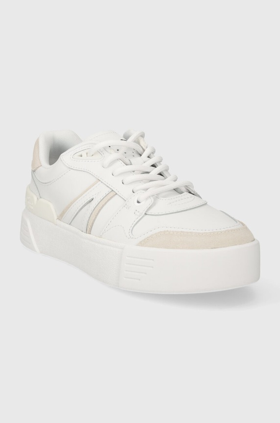 Кожаные кроссовки Lacoste L002 Evo Logo Tongue Leather 47SFA0055 белый AW24