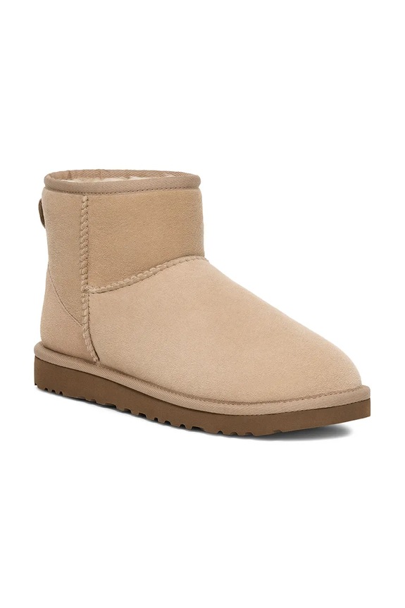 UGG śniegowce zamszowe Classic Mini II 1016222.SAN beżowy SS24