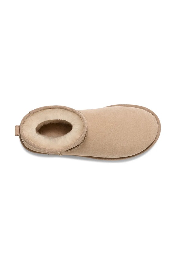 UGG śniegowce zamszowe Classic Mini II 1016222.SAN beżowy