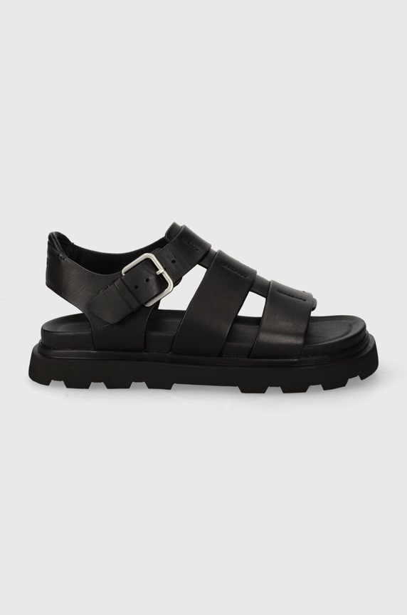Kožené sandále UGG Capitelle Strap usňová koža čierna 1152674.BLK