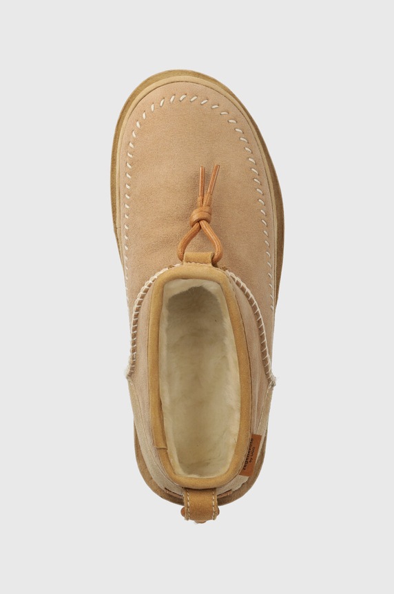 Μπότες σουέτ UGG Ultra Mini Crafted Regenerate μπεζ 1152953.SAN