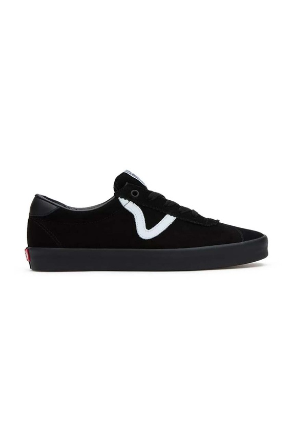 Vans tenisówki skórzane Sport Low płaska czarny VN000CQRBKA1