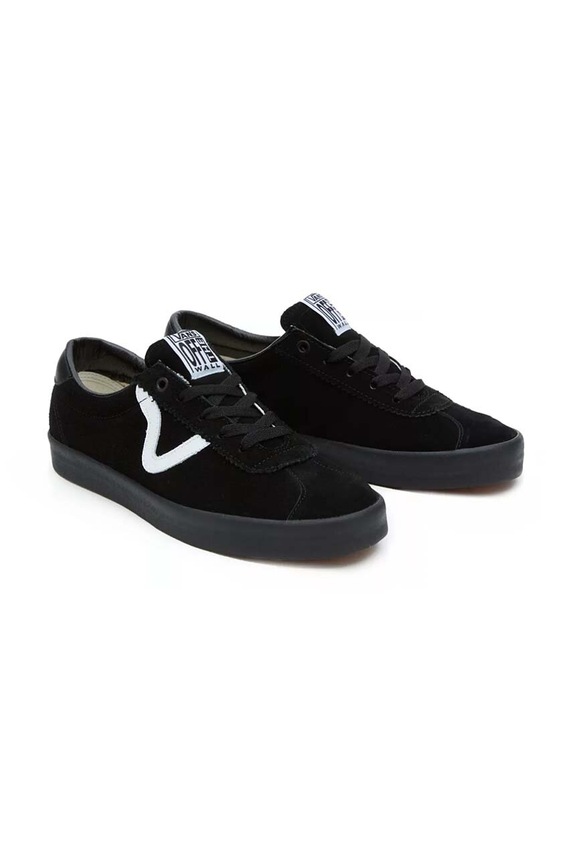 Vans tenisówki skórzane Sport Low VN000CQRBKA1 czarny AW24