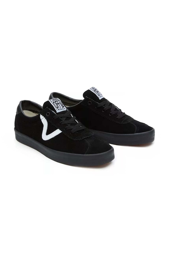 Vans tenisówki skórzane Sport Low VN000CQRBKA1 czarny AW24
