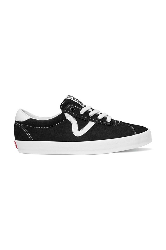 Semišové tenisky Vans Sport Low plochá čierna VN000CQRBZW1