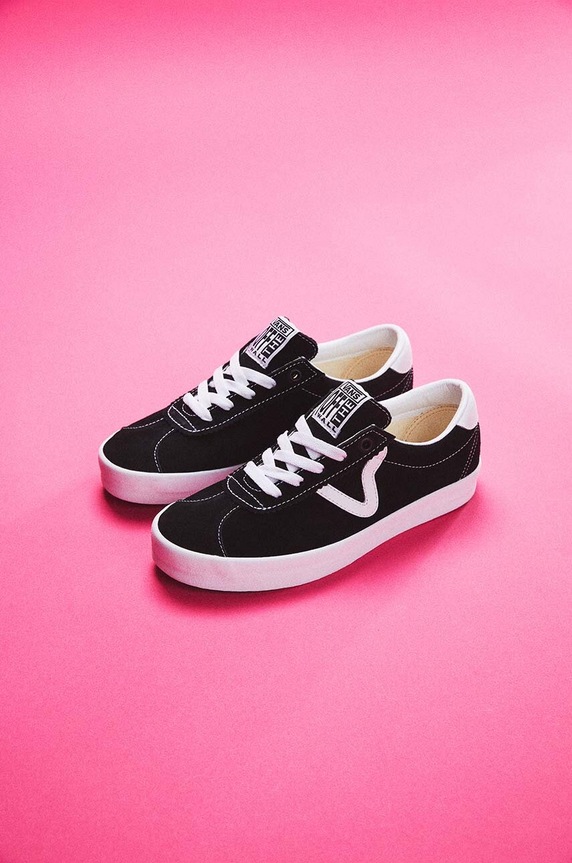 Semišové tenisky Vans Sport Low VN000CQRBZW1 čierna