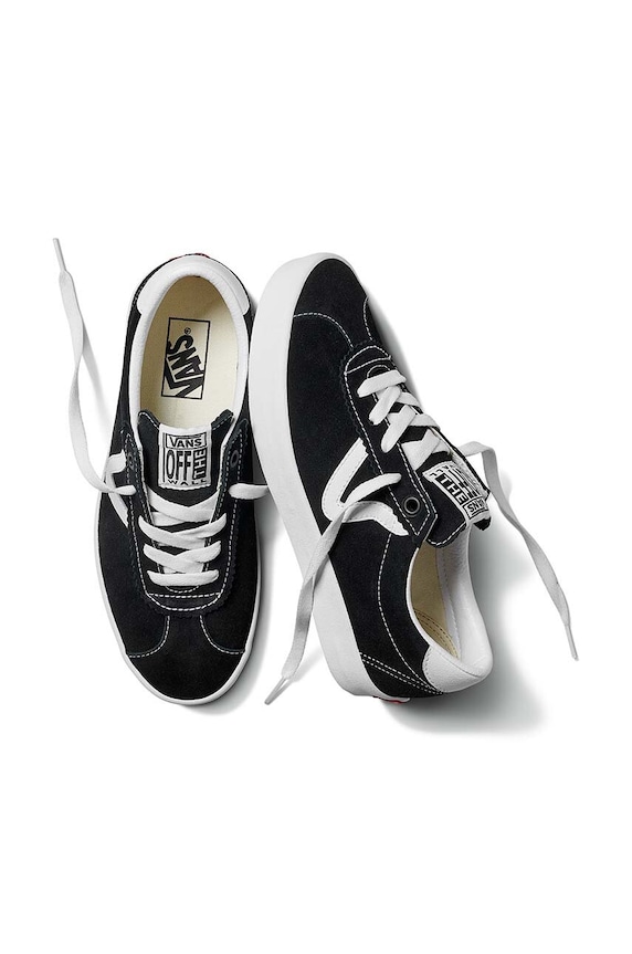 Semišové tenisky Vans Sport Low VN000CQRBZW1 čierna SS25