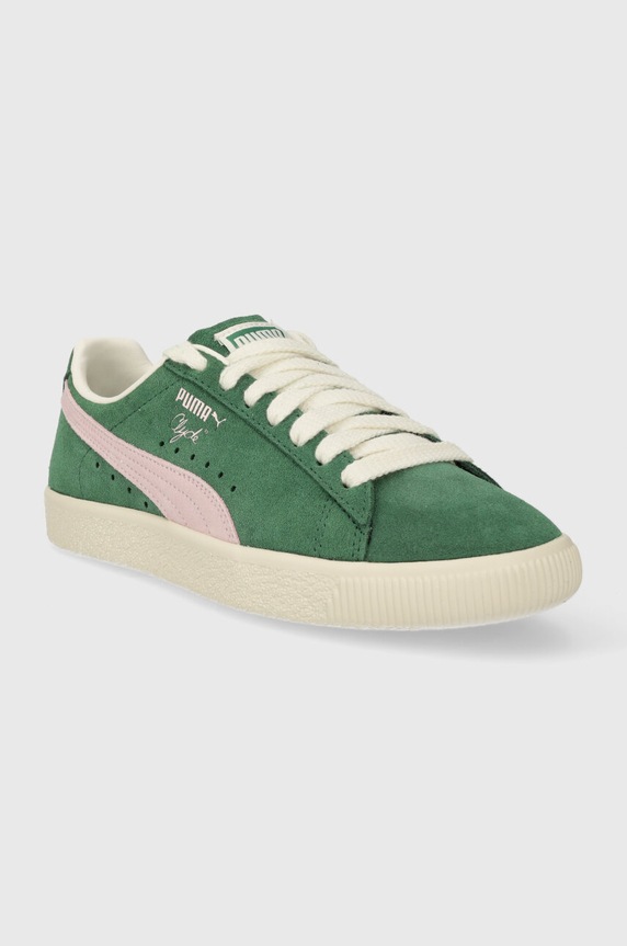 Puma sneakersy zamszowe Clyde OG 391962 zielony SS24