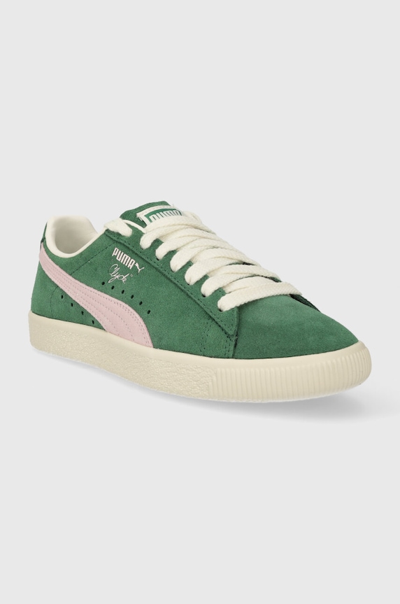 Puma sneakersy zamszowe Clyde OG 391962 zielony SS24