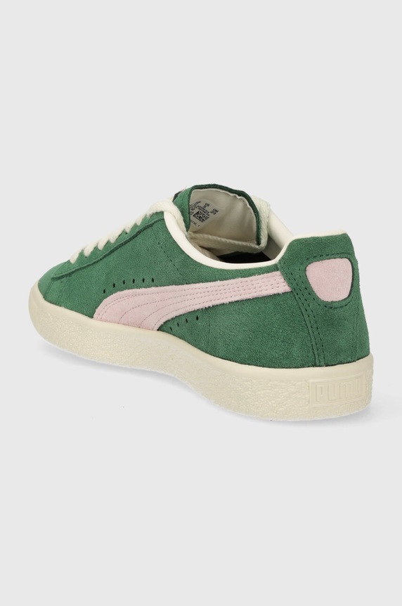 Obuwie Puma sneakersy zamszowe Clyde OG 391962 zielony