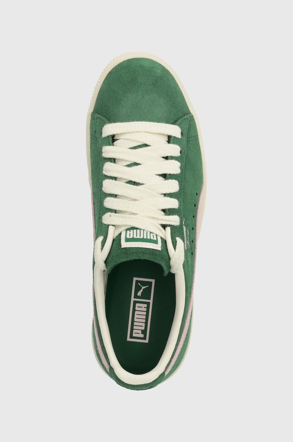 Puma sneakersy zamszowe Clyde OG zielony 391962