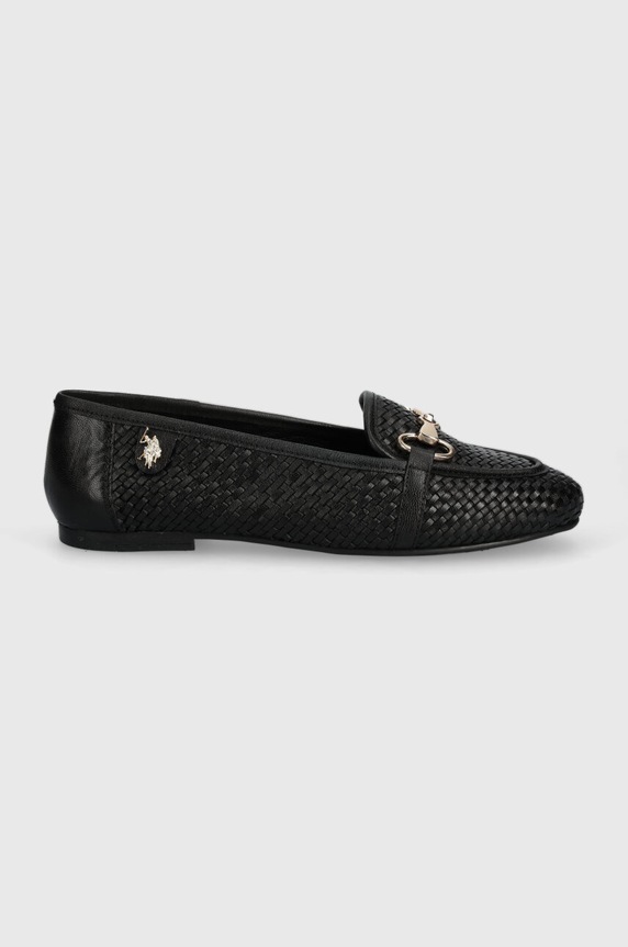 Kožené mokasíny U.S. Polo Assn. CHERY CHERY001W.4L1 černá SS24