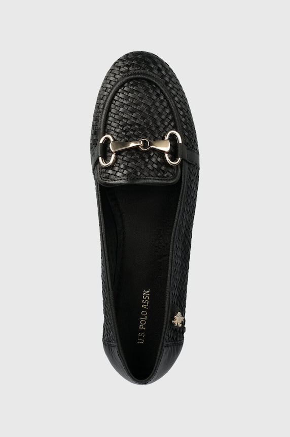 Kožené mokasíny U.S. Polo Assn. CHERY černá CHERY001W.4L1