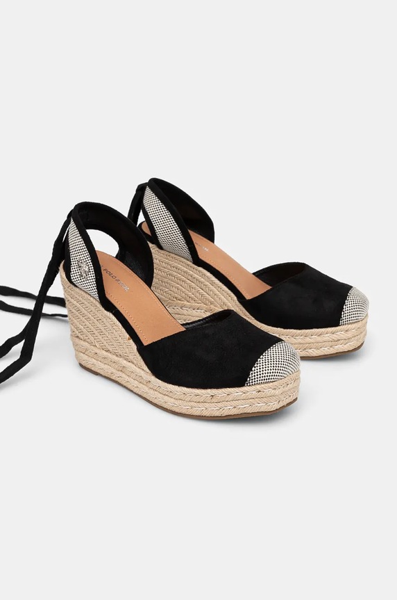 U.S. Polo Assn. espadrilles STEFY STEFY001W.4HT1 fekete AW24