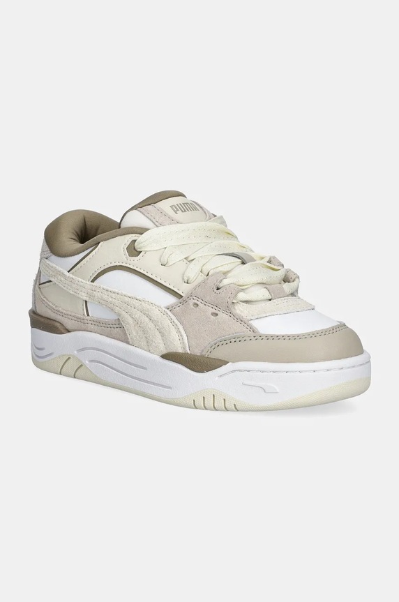 Puma sneakersy skórzane Puma-180 PRM Wns platforma beżowy 393764