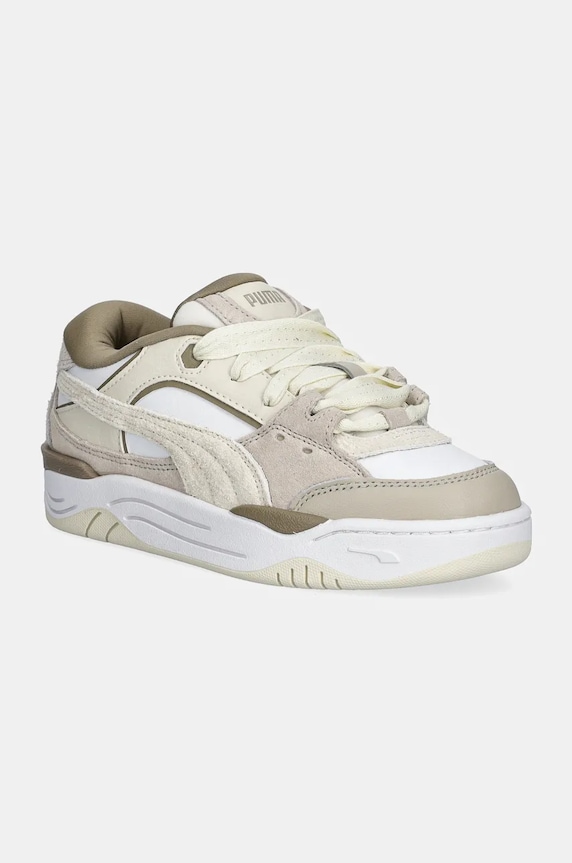 Puma sneakersy skórzane Puma-180 PRM Wns platforma beżowy 393764