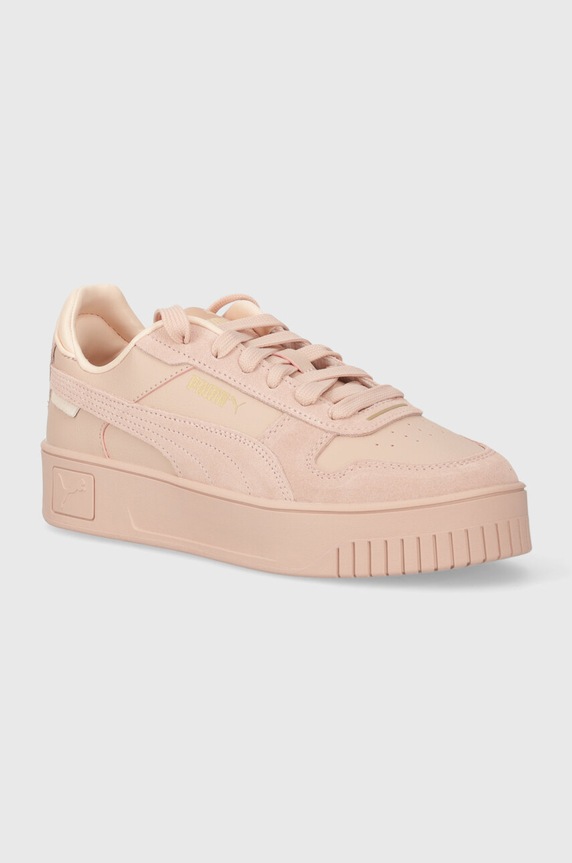 Puma sneakersy skórzane Carina Street SD skóra zamszowa różowy 395093.