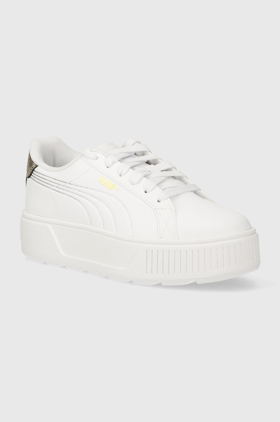 Puma sneakersy Karmen imitacja skóry licowej biały 395099