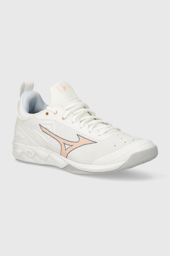 Mizuno beltéri cipő Wave Luminous 2 szintetikus fehér V1GC2120