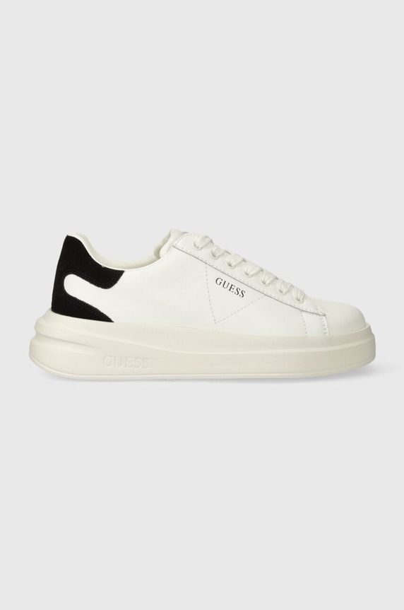 Guess sneakersy ELBINA syntetyczny biały FLJELB.LEA12.WHBLK