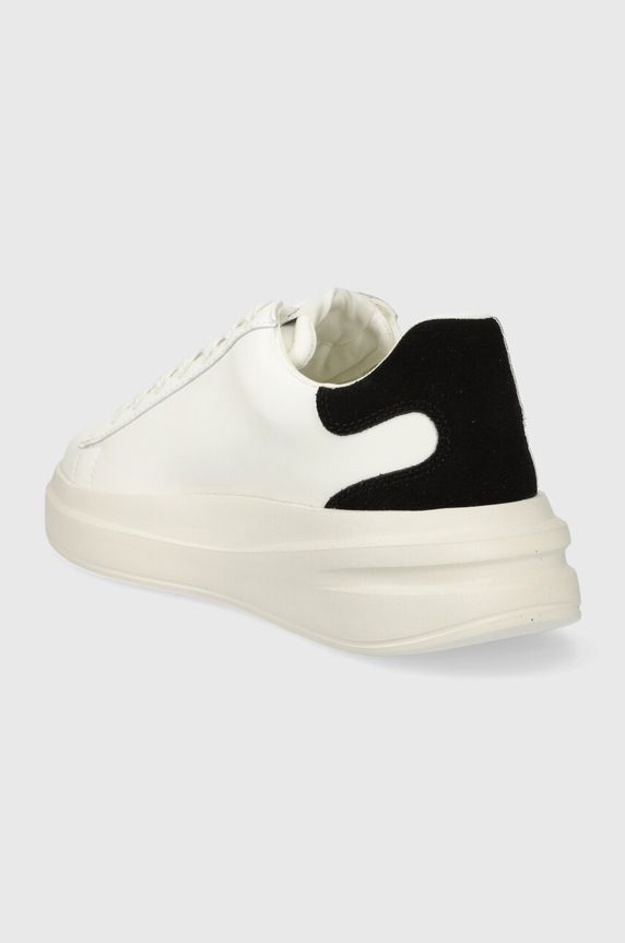 Obuwie Guess sneakersy ELBINA FLJELB.LEA12.WHBLK biały
