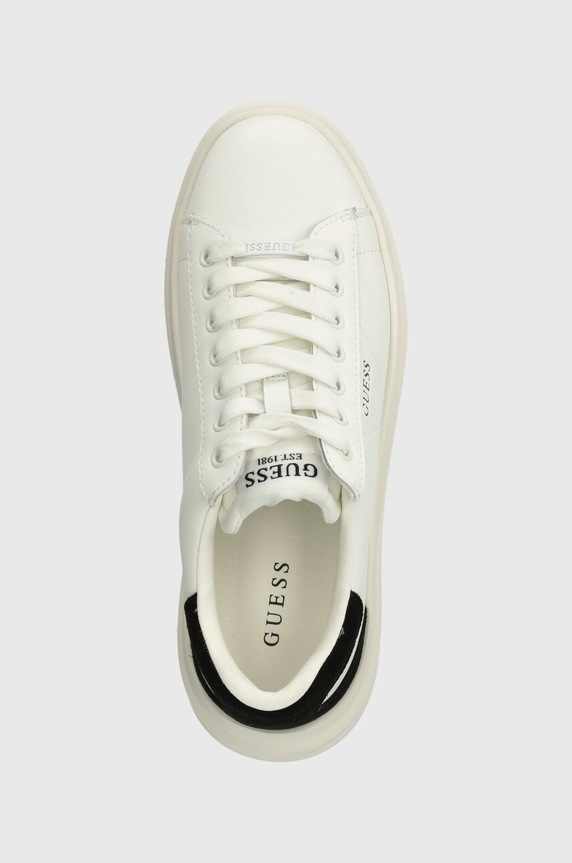 Guess sneakersy ELBINA biały FLJELB.LEA12.WHBLK