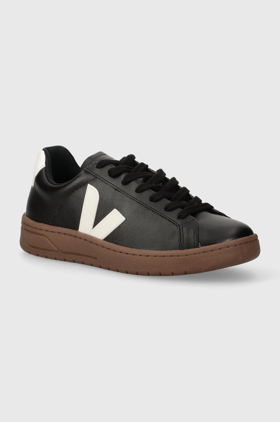 Δερμάτινα sneakers Veja Urca φλατ μαύρο UC0703507A
