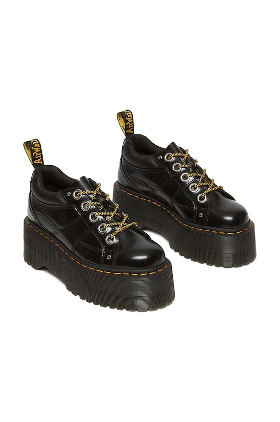 Кожени половинки обувки Dr. Martens 5i Quad Max DM31423001 черен