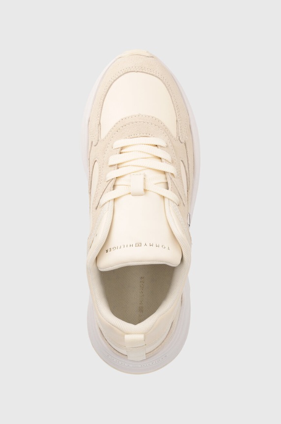 Tommy Hilfiger sneakersy CHUNKY RUNNER STRIPES beżowy FW0FW07815
