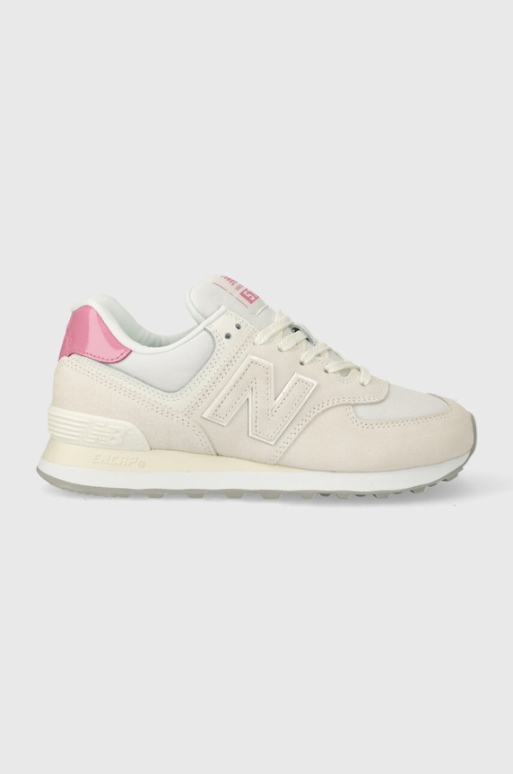 Sneakers New Balance 574 υφασμάτινο μπεζ WL5742BA
