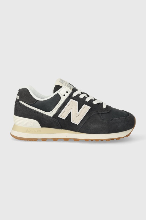 New Balance sneakersy 574 imitacja skóry licowej szary WL574QF2